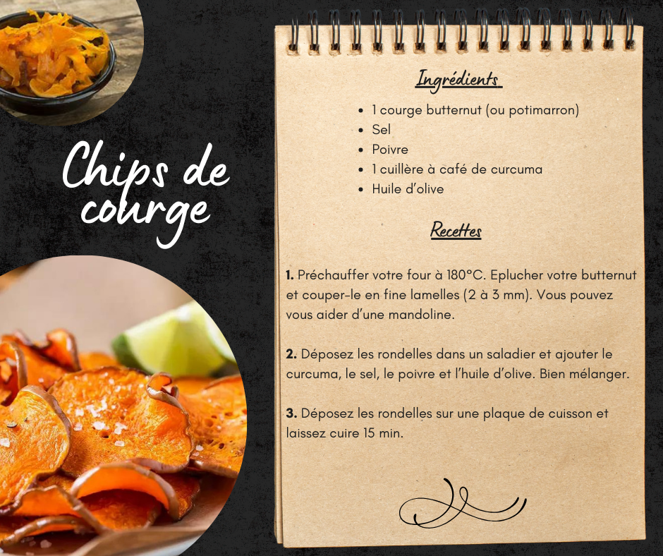 Chips de courge