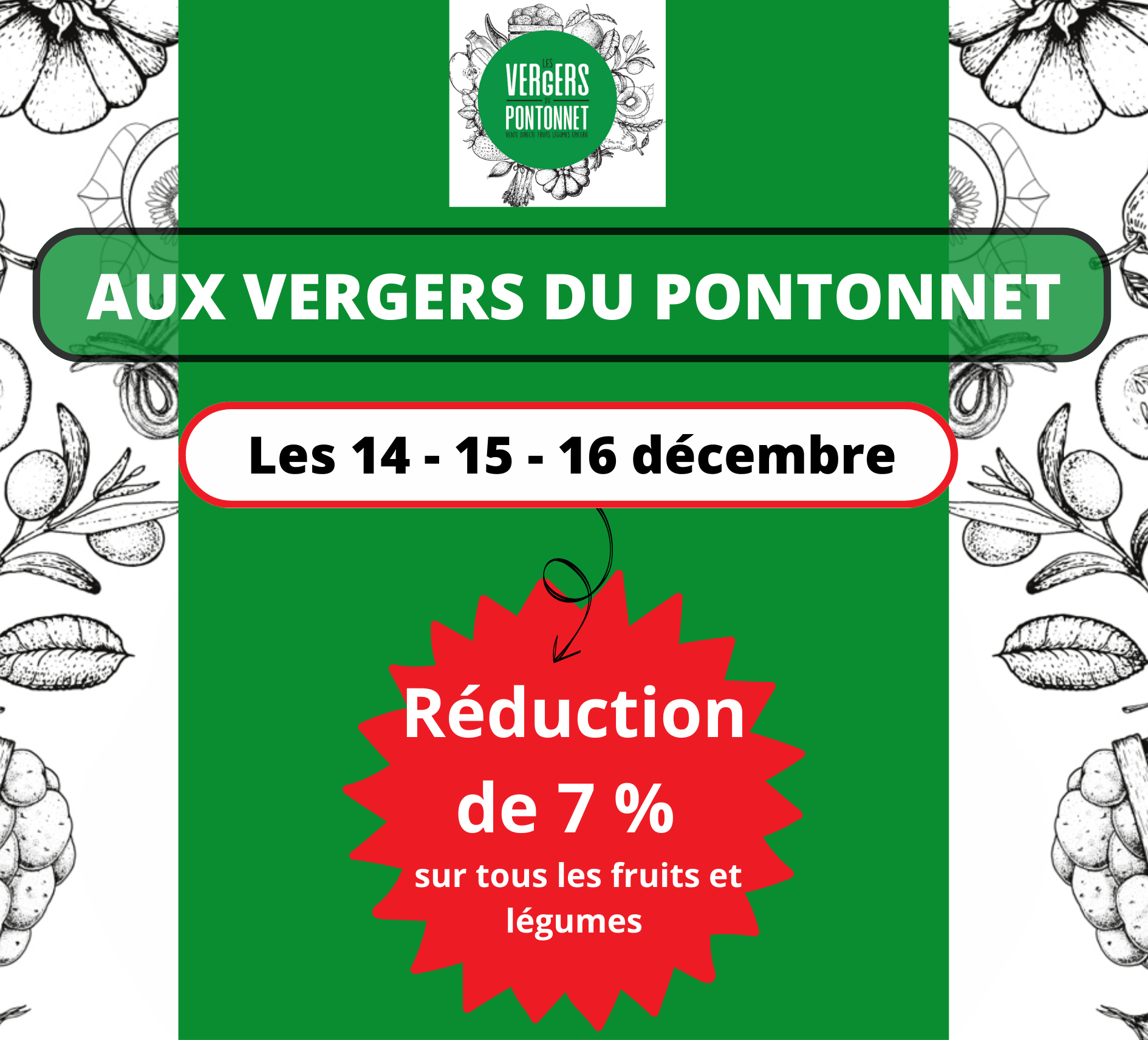 promo 7% - pour magasin