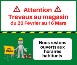 Travaux magasin
